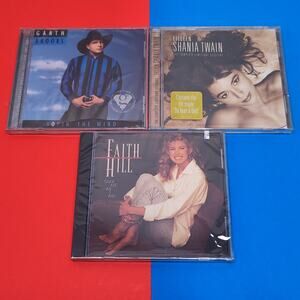 sealed Country CD lot Garth Brooks Faith Hill Shania Twain Pop Compact Disc New